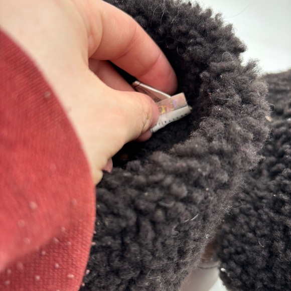 UGG Women’s 9 Brown Leather Bellvue II Mid Shearling Lined Heeled Boots - Picture 6 of 8